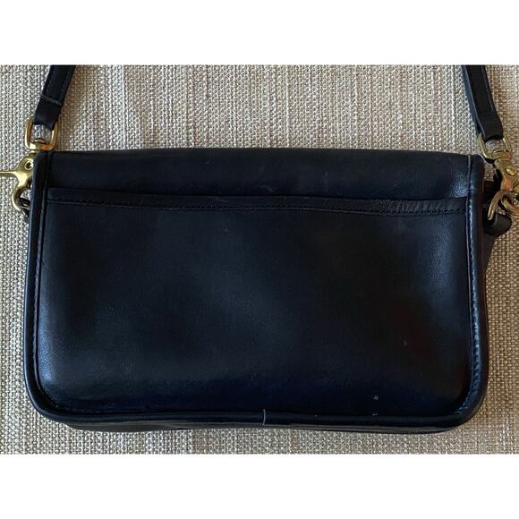COACH Vintage Luxury Black Small Pocket Purse Shoulder Handbag - Picture 12 of 16